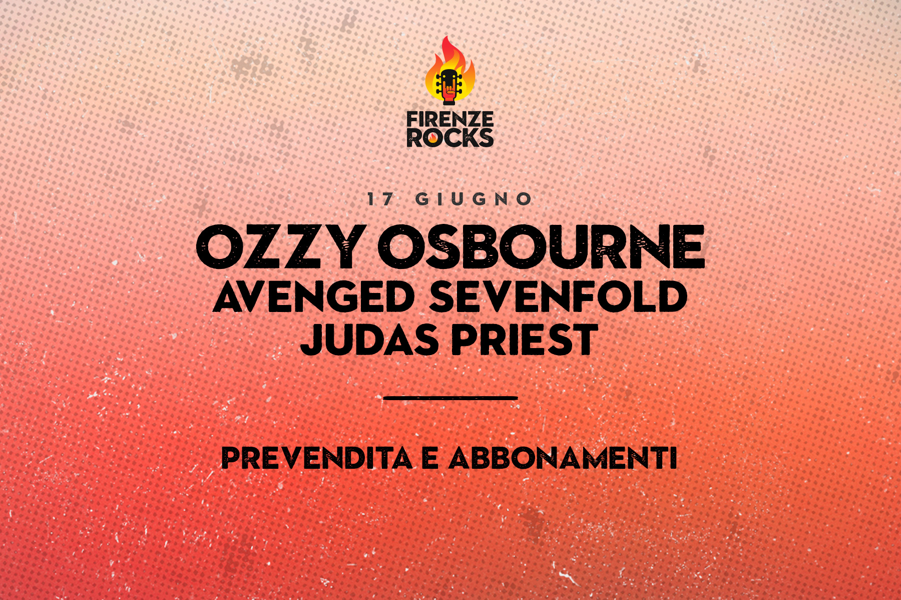 Prevendita e Abbonamenti - Ozzy Osbourne, Avenged Sevenfold, Judas Priest
